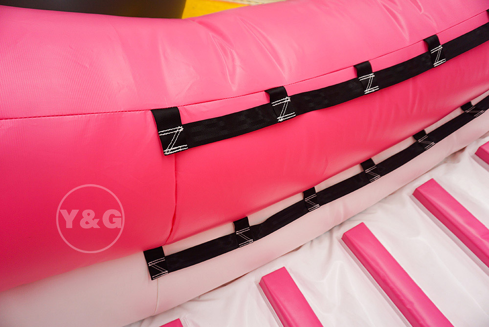 熱い販売のピンクのインフレータブル ウォーター スライドGI79