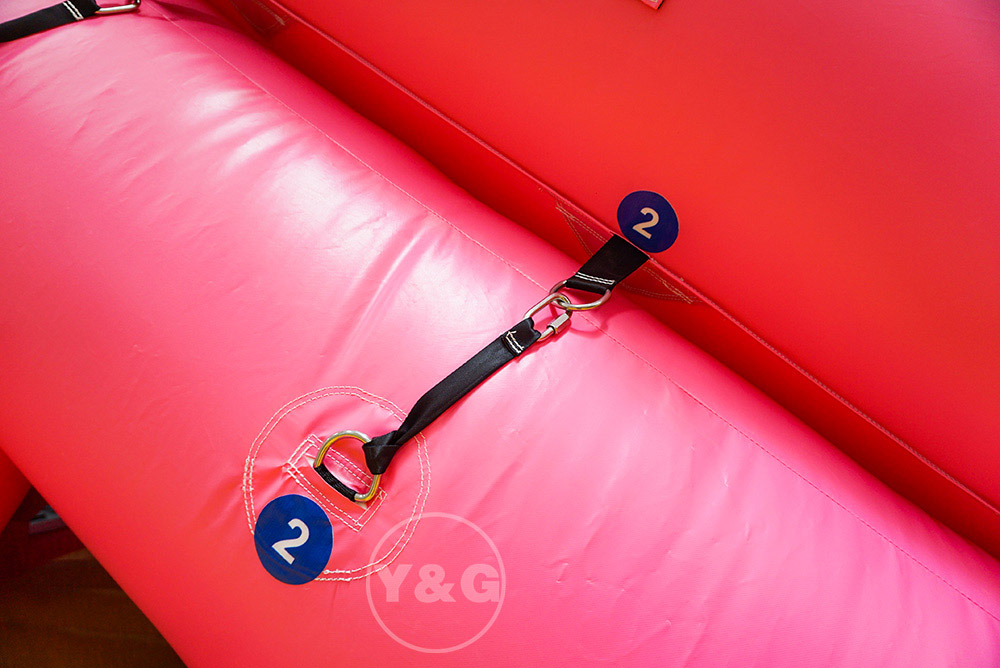 熱い販売のピンクのインフレータブル ウォーター スライドGI79