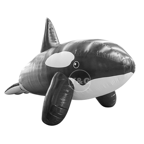 膨脹可能な黒いイルカ風船GO066