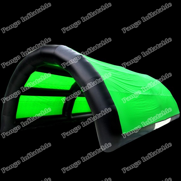 Green and black arch inflatable tentGN101