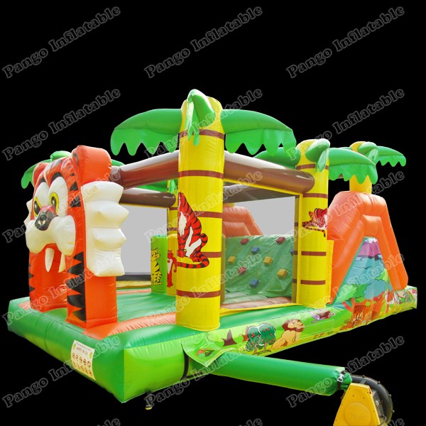inflatable tiger Obstacle slidesGE143
