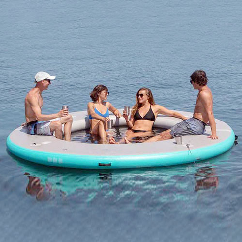 Round Splash Island Inflatable Floating[YFP-24]
